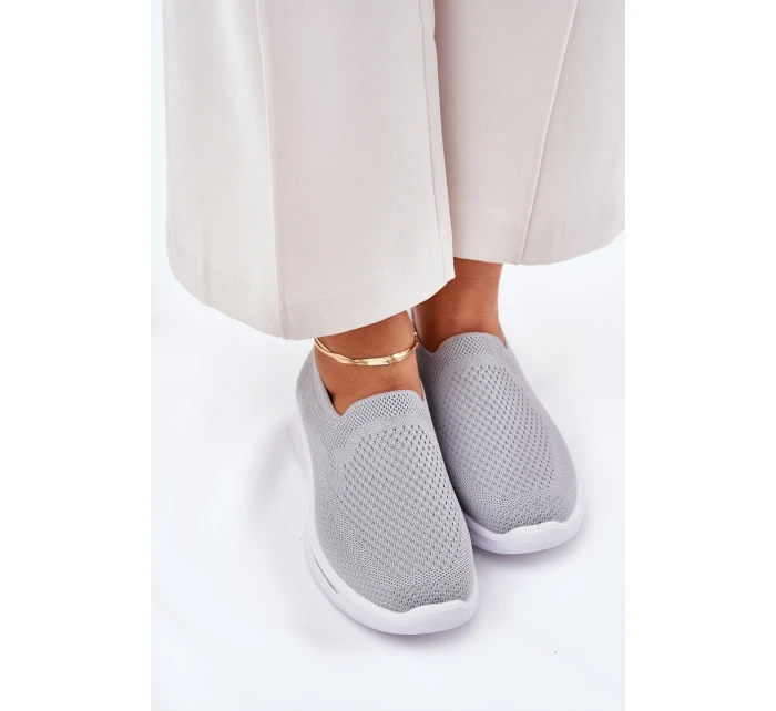 Dámské Textilní Tenisky Šedé model 21689117 - EVENTO