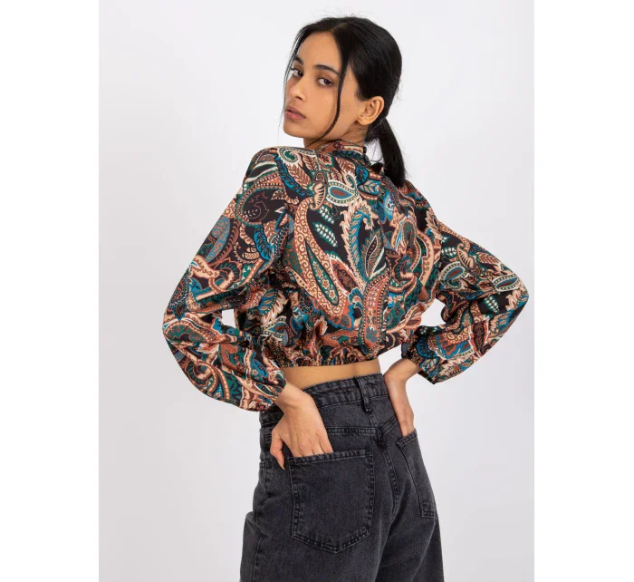 Halenka DHJ BZ 15170.39 černá a béžová