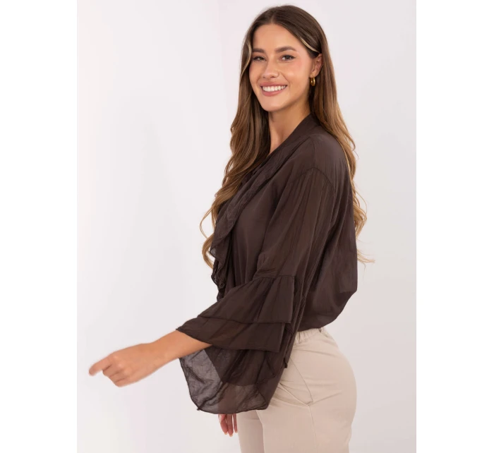 Koszula MI KS model 21421381 ciemny brązowy - FPrice