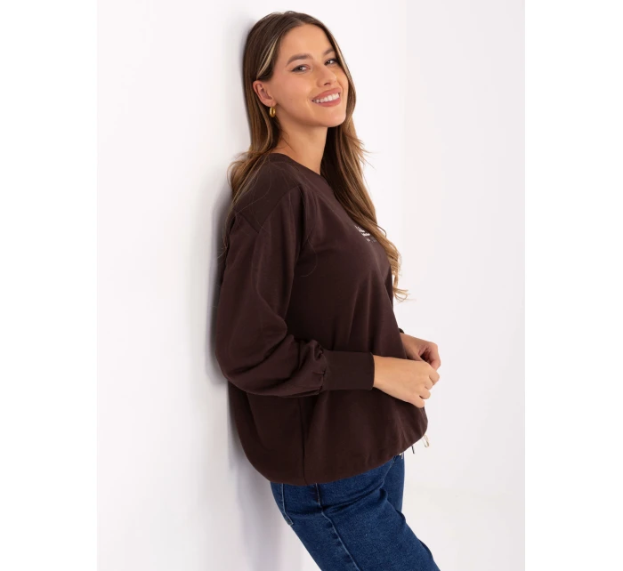 Bluza RV BL model 21319935 ciemny brązowy - FPrice