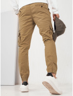Dstreet UX4180 pánské khaki cargo kalhoty