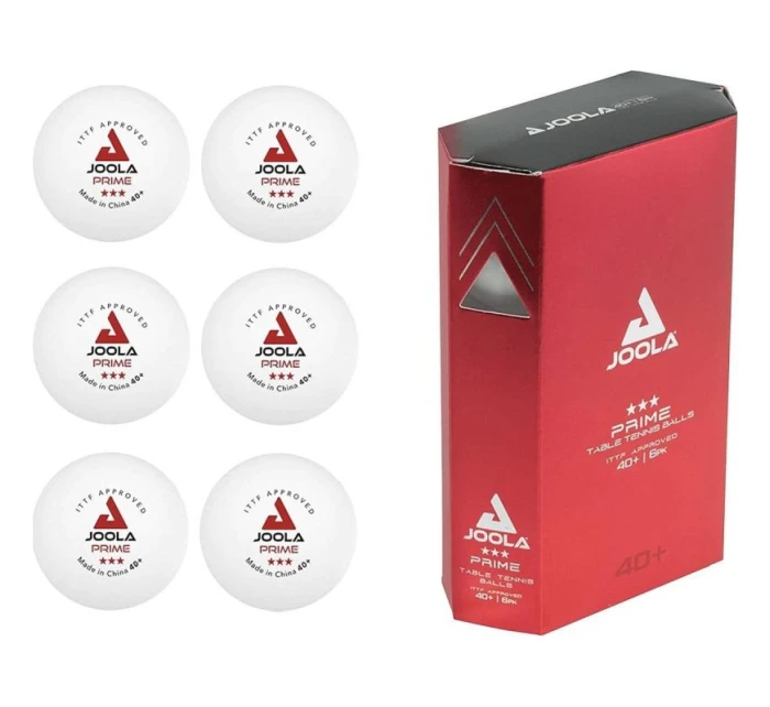 MÍČKY NA STOLNÍ TENIS JOOLA PRIME 6KS BÍLÉ