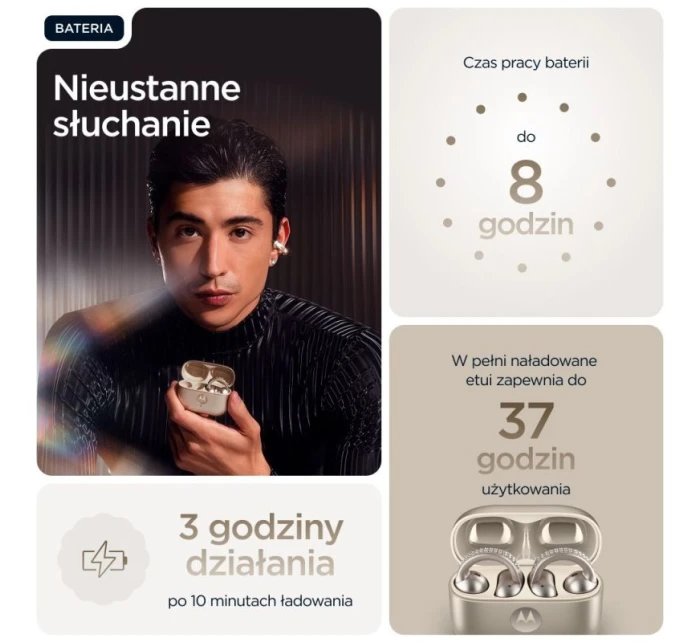 Motorola Moto Buds Loop - Francouzský dub