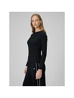 Dámský žebrovaný úplet slim fit s dlouhým rukávem model 22209690 dámské - 4F