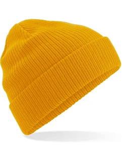 B Pletená čepice z bio bavlny mustard model 22481588 - Beechfield
