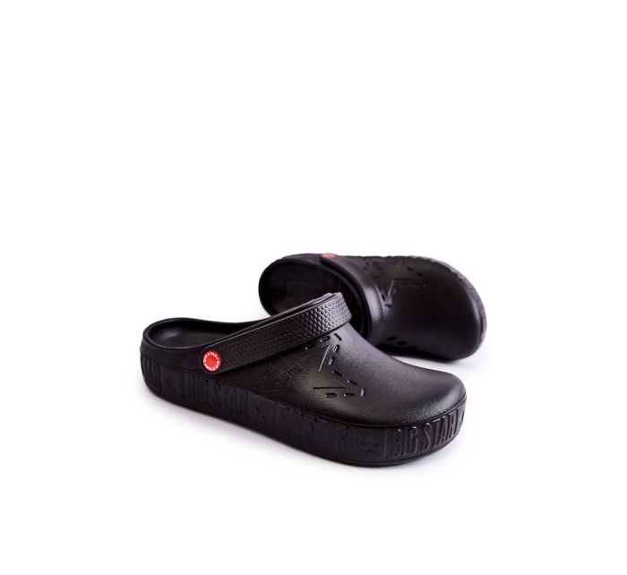 Pánské lehké pantofle Big Star model 21593908 Černá - Big Star Shoes Pánské lehké pantofle Big Star model 21593908 Černá - Big Star Shoes