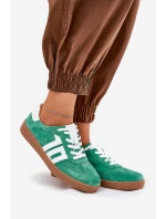 Tenisky Sportovní Obuv Semišová Zelená model 21690659 - VINCEZA Tenisky Sportovní Obuv Semišová Zelená model 21690659 - VINCEZA