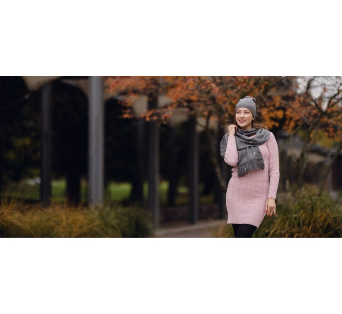 Dámský set šály a čepice Vuch Nurit Set Grey