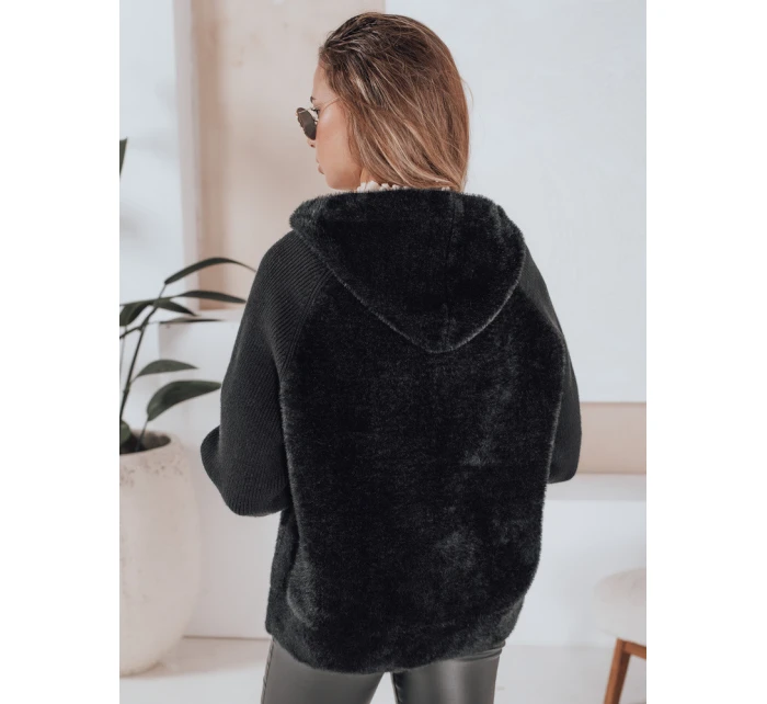 Dámská alpaková bunda KATHERINE black FashionStreet NY0481z Dámská alpaková bunda KATHERINE black FashionStreet NY0481z