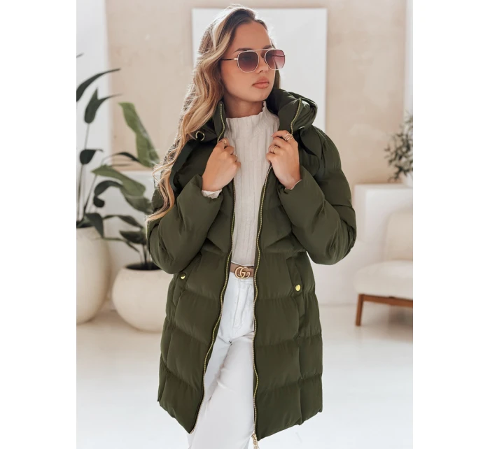 Dámská zimní bunda s kapucí GABRIELLE zelená FashionStreet TY4364