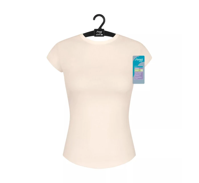 sloggi GO Ribbed T-Shirt - WHITE - SLOGGI WHITE - SLOGGI