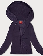 Dámská pruhovaná mikina fialová (AMG-311)