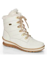 Kožené nepromokavé zateplené boty W white model 21391182 - Rieker
