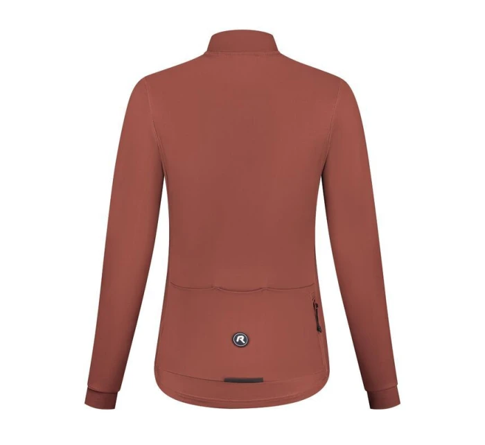 Rogelli dámský dres s dlouhým rukávem MONO hnědý XL