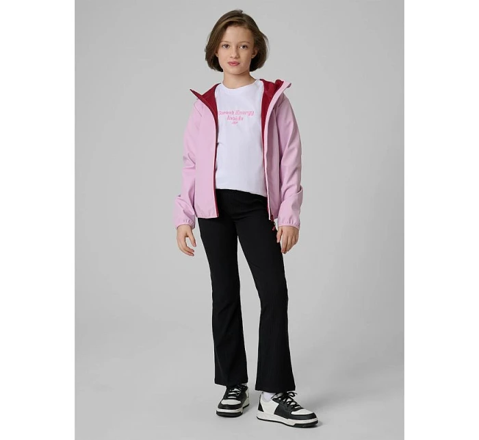 Dívčí větruodolná softshellová bunda 5000 s membránou 4F 4FJWSS26TSOFF478-47S