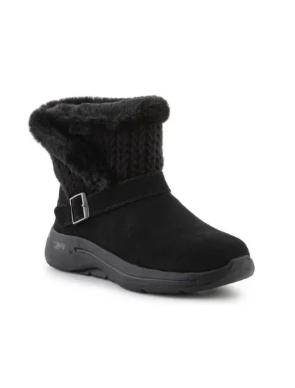 Skechers Go Walk Arch Fit Boot True Embrace W 144422-BBK dámské boty