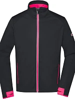 Daiber JN 1126 Pánská 3-vrstvá sportovní softshell bunda 02.1126 black/light red