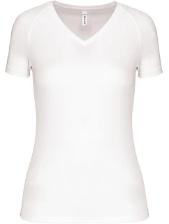 Kariban ProAct PA 477 Dámské sportovní tričko s výstřihem do V 20.P477 white