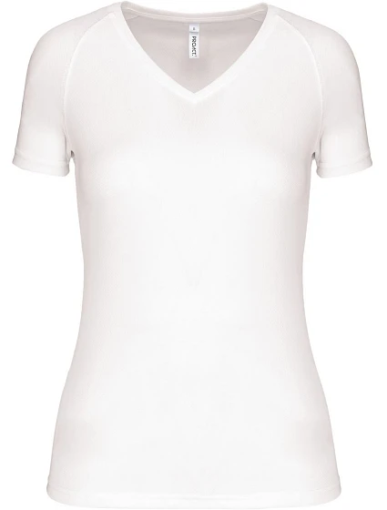Kariban ProAct PA 477 Dámské sportovní tričko s výstřihem do V 20.P477 white Kariban ProAct PA 477 Dámské sportovní tričko s výstřihem do V 20.P477 white