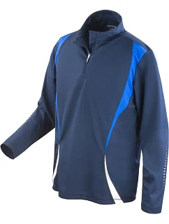 S Tréninkový top s zip s dlouhým rukávem 29. model 22426464 - Spiro