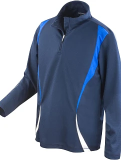 Spiro S 178X Tréninkový top s "1/4" zip s dlouhým rukávem 29.178X navy/royal/white