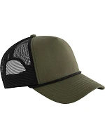 Beechfield B 633 5 panelová Trucker kšiltovka "Rope" 53.0633 military green/black