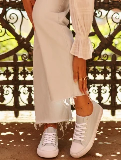 Dámské látkové klasické nízké tenisky máta model 21662384 - Boto