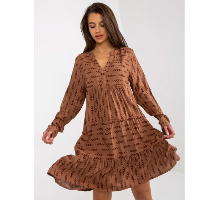 Šaty D73771M30361A4 hnědé