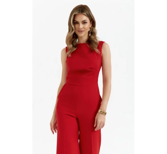 S115 Kombinéza se širokými nohavicemi - červená S115 Kombinéza se širokými nohavicemi - červená