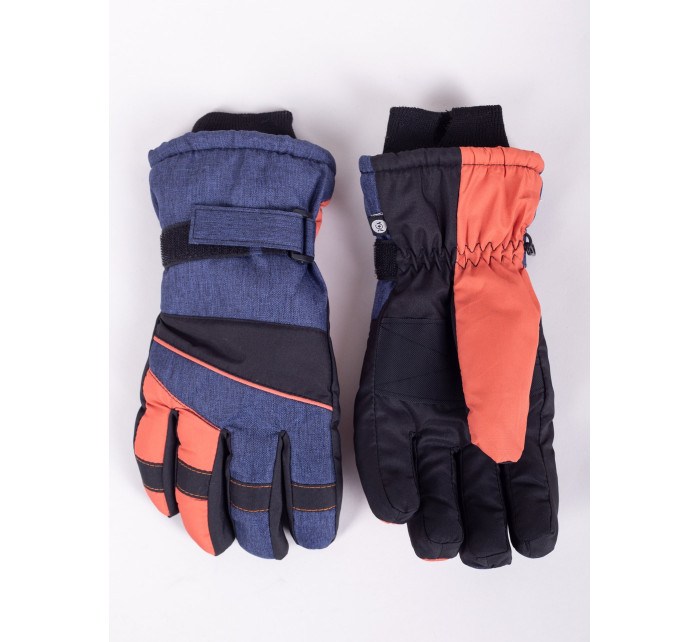 Yoclub Pánské zimní lyžařské rukavice REN-0277F-A150 Multicolour