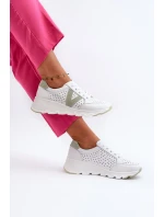 Dámské kožené lehké sportovní boty bílé Eleonori Dámské kožené lehké sportovní boty bílé Eleonori