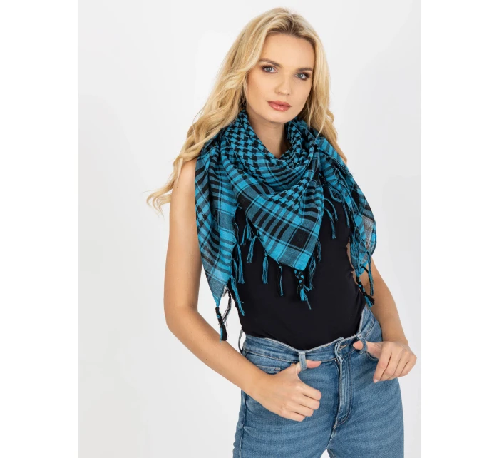 Dámský šátek AT CH ARAFAT.37 modro-černý - FPrice Dámský šátek AT CH ARAFAT.37 modro-černý - FPrice