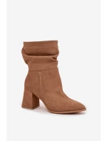 Boty na podpatku  model 220195 Step in style