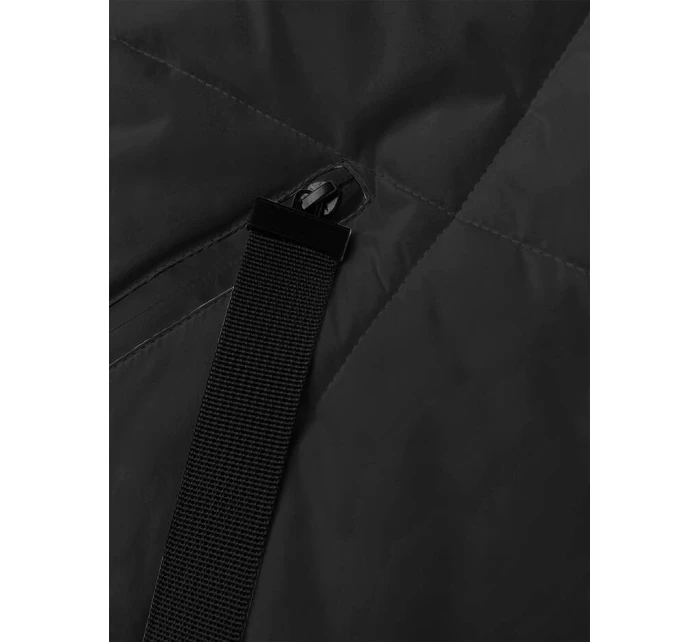 Černá dlouhá dámská zimní bunda (5M3168-392) Černá dlouhá dámská zimní bunda (5M3168-392)