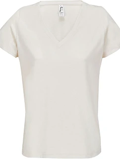 SOL'S Regent V Women Dámské tričko s výstřihem do V 25.4766 off white