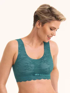 Essential Lace braletka s pěnovou výztuží model 20810372 light smaragd - Anita Classix