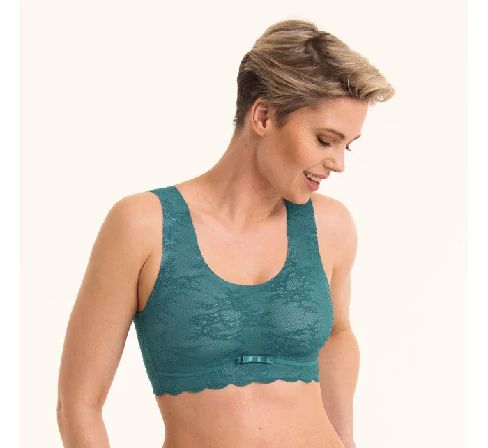 Essential Lace braletka s pěnovou výztuží model 20810372 light smaragd - Anita Classix