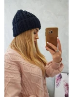 Kšiltovka s ohrnovacím lemem Marzena K206 navy blue Kšiltovka s ohrnovacím lemem Marzena K206 navy blue
