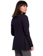 B102 Otevřené sako z bavlněné příze - tmavě modré