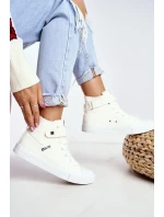 Dámské vysoké tenisky Big Star - bílé Dámské vysoké tenisky Big Star - bílé
