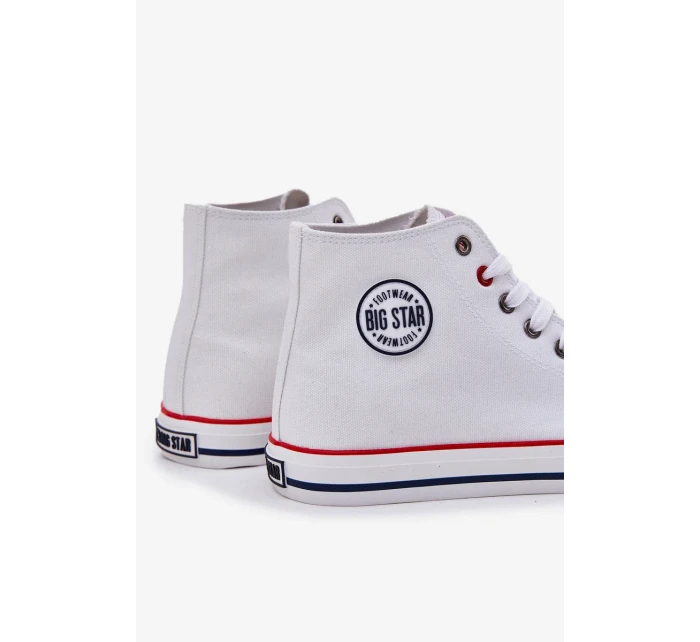 Pánské plátěné tenisky Big Star HI-POLY SYSTEM – bílé