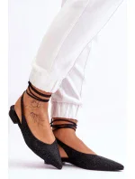 Baleríny na šněrování model 178022 Step in style Baleríny na šněrování model 178022 Step in style