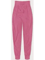 Tenké teplákové kalhoty ve špinavě růžové barvě (CK03-19)
