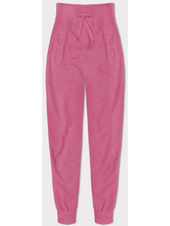 Tenké teplákové kalhoty ve špinavě růžové barvě (CK03-19)