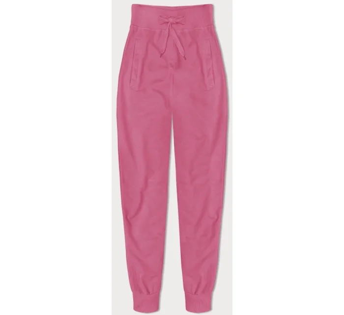 Tenké teplákové kalhoty ve špinavě růžové barvě (CK03-19)