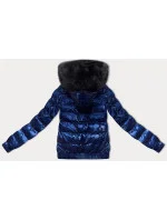 Tmavě modrá krátká zimní bunda model 21248596 - CANADA Mountain