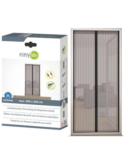 LAMELOVÁ MOSKYTIÉRA 100X220 CM SE ZAPÍNÁNÍM NA MAGNETY