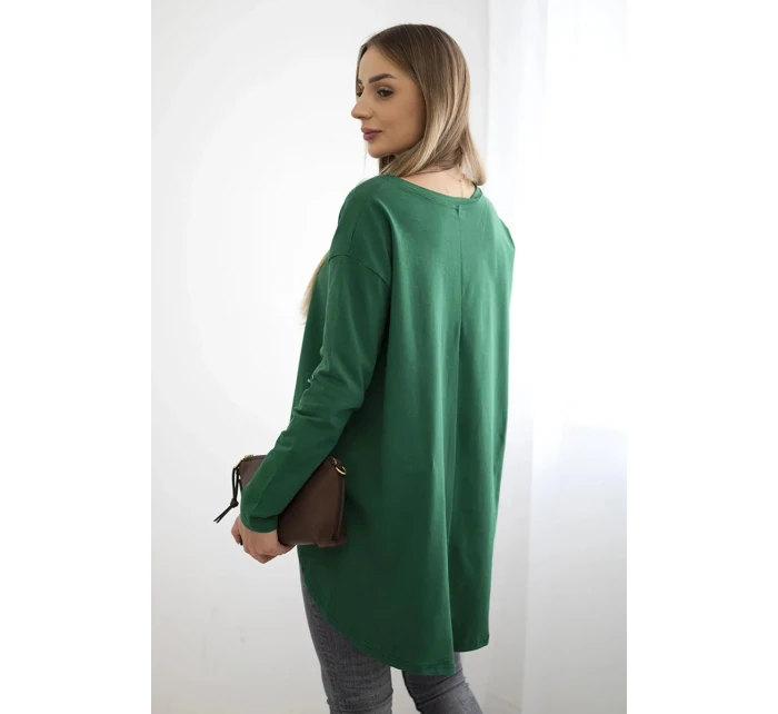 Dámská halenka s model 21138052 a nápisem Canyon zelený - K-Fashion