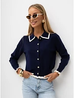 Sweter IR SW model 22303447 granatowy - FPrice Sweter IR SW model 22303447 granatowy - FPrice