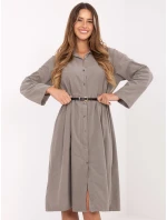 Sukienka MI SK model 21409538 ciemny bezowy - FPrice Sukienka MI SK model 21409538 ciemny bezowy - FPrice